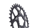 HOPE Chainring Direct Mount Spiderless R22 BOOST Narrow Wide 1-speed for SRAM 3-Bolt Cranks | black 30 Teeth