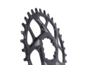 HOPE Chainring Direct Mount Spiderless R22 BOOST Narrow Wide 1-speed for SRAM 3-Bolt Cranks | black 36 Teeth