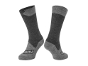 SEALSKINZ Socken Raynham Mid Length All Weather | Wasserdicht | schwarz / grau
