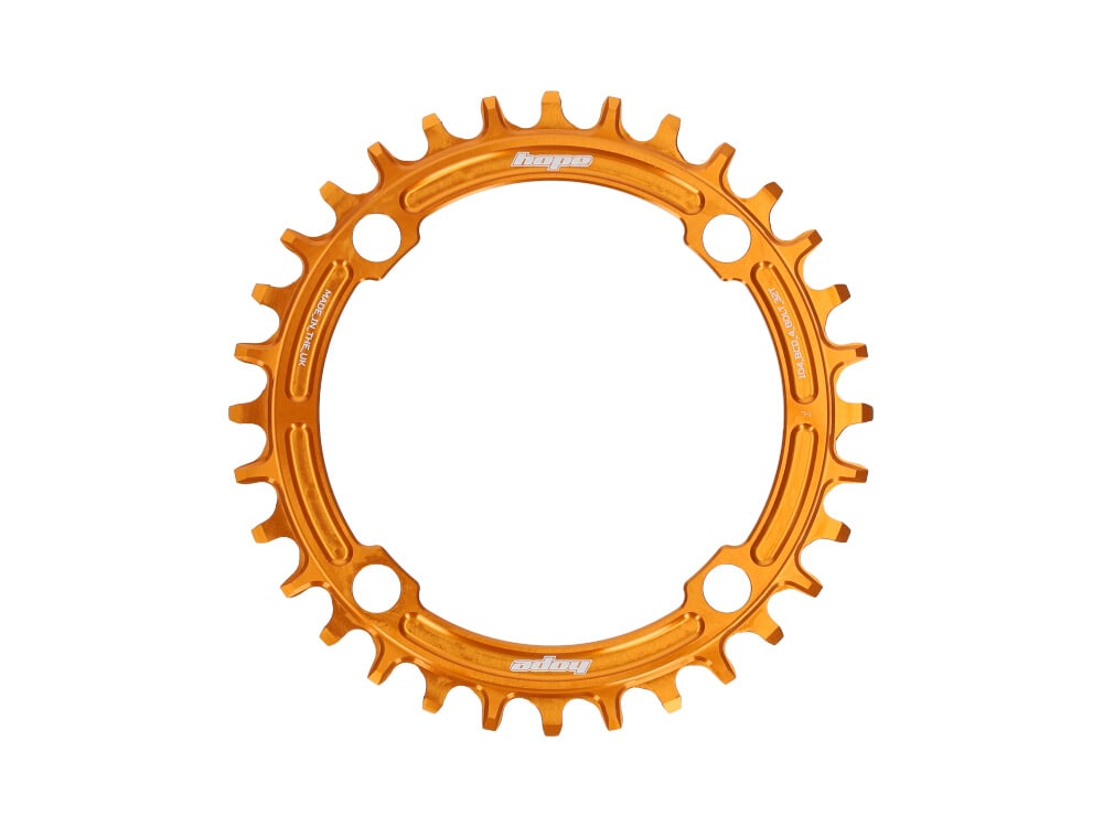 HOPE Chainring R22 BCD 104 | 4 Bolt Narrow Wide 1-speed | orange