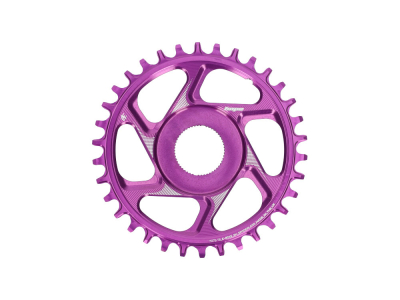 HOPE Kettenblatt E-Bike Direct Mount Spiderless R22 Narrow Wide für Shimano Motoren | lila 36 Zähne