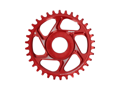 HOPE Kettenblatt E-Bike Direct Mount Spiderless R22 Narrow Wide für Shimano Motoren | rot 36 Zähne