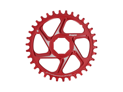 HOPE Kettenblatt E-Bike Direct Mount Spiderless R22 Narrow Wide für Brose Motoren | rot 36 Zähne