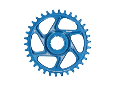 HOPE Chainring E-Bike Direct Mount Spiderless R22 Narrow Wide for Bosch Motors | blue 36 teeth