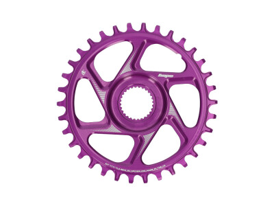 HOPE Chainring E-Bike Direct Mount Spiderless R22 Narrow Wide for Bosch Motors | purple 34 teeth