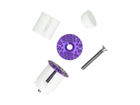 STURDY CYCLES Handlebar End Caps Titanium | purple
