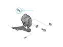 SHIMANO Ersatzteil Abdeckkappe Plug Cover für FD-R9250 und FD-R8150 Dura Ace Umwerfer