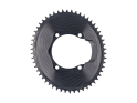 ALUGEAR Chainring oval Aero 1-speed | BCD 110 mm asymmetrical narrow-wide | Dura Ace R9200 | Ultegra R8100 | black 62 Teeth