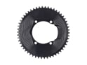 ALUGEAR Chainring round Aero 1-speed | BCD 110 mm asymmetrical narrow-wide | Dura Ace R9200 | Ultegra R8100 | black 48 Teeth