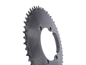 ALUGEAR Chainring round Aero 1-speed | BCD 110 mm asymmetrical narrow-wide | Dura Ace R9200 | Ultegra R8100 | black 58 Teeth