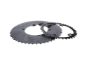 ALUGEAR Chainring Set round Aero 2-speed | BCD 110 mm asymmetrical | Dura Ace R9200 | Ultegra R8100 | black