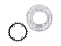 ALUGEAR Chainring Set round Aero 2-speed | BCD 110 mm asymmetrical | Dura Ace R9200 | Ultegra R8100 | silver