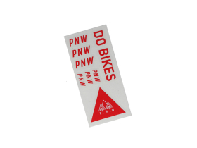 PNW Decal Kit for Loam Carbon Riser Handlebar | Really Red