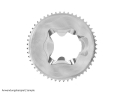 ALUGEAR Aero Cover for 1-speed | 2-speed Aero Chainrings | LK 110 mm asymmetric | silver