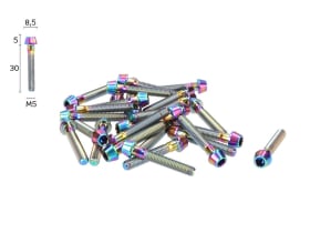 Titanschraube M5x30 konisch | oil slick