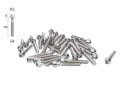 Titanium Screw M6x30 conical | silver