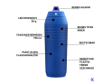 FIDLOCK Trinkflasche KEEGO bottle ohne Halterung | 750 ml | Titanium White