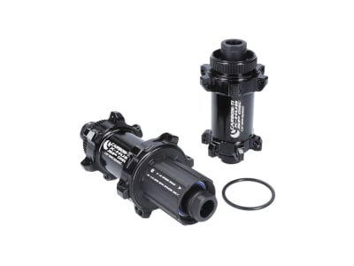 CARBON-TI Hub Set X-Hub SP Ceramicspeed Center Lock for 12x100 mm | 12x142 mm Thru Axle | 24 Hole | black | Freehub Shimano Road