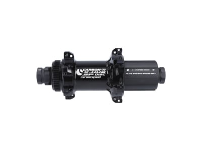 CARBON-TI Rear Hub X-Hub SP Ceramicspeed Center Lock X-12 for 12x142 mm Thru Axle | 24 Hole | black | Freehub Shimano Road