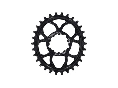 5DEV Kettenblatt 12% Oval Chainring | 1-fach narrow-wide SRAM 3-Loch schwarz 30 Zähne