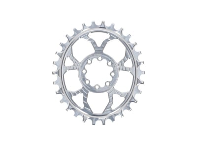 5DEV 12% Oval Chainring | 1-speed narrow-wide SRAM 8-Hole Raw / Silver 30 Teeth