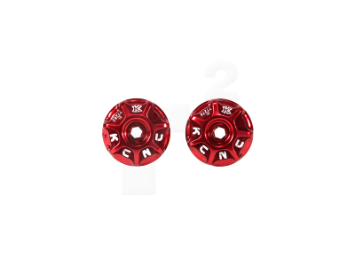 KCNC Bar End Plug XC MTB colored red