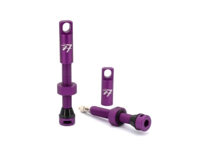 77DESIGNZ Tubeless Valve Set Aluminum | 44 mm purple