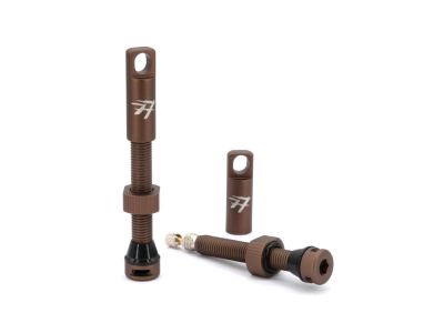 77DESIGNZ Tubeless Valve Set Aluminum | 44 mm bronze