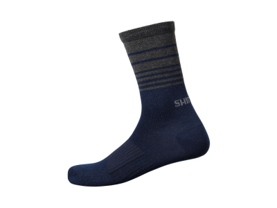 SHIMANO Socks Original Wool Tall | navy stripes