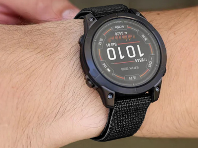 GARMIN replacement wristband Smartwatch | UltraFit Nylon | Black 