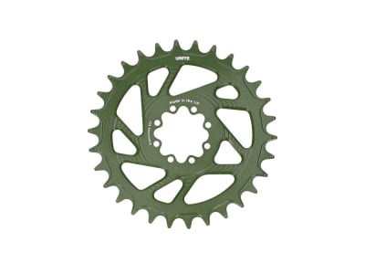 UNITE COMPONENTS Kettenblatt rund Direct Mount | 1-fach narrow-wide SRAM 8-Loch MTB 3 mm Offset | Camo Green