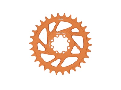 UNITE COMPONENTS Chainring round Direct Mount | 1-speed narrow-wide SRAM MTB 8-Bolt 3 mm offset  | Tequila Sunrise 32 Teeth