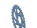 UNITE COMPONENTS Chainring round Direct Mount | 1-speed narrow-wide SRAM MTB 8-Bolt 3 mm offset | Blue Titanium 32 Teeth
