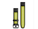 GARMIN Ersatzarmband Smartwatch | Quickfit-Silikon | Schwarz/Electric Lime