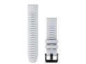 GARMIN replacement smartwatch strap | Quickfit silicone | Stone white 22 mm