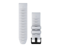 GARMIN replacement smartwatch strap | Quickfit silicone | Stone white 26 mm
