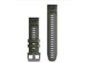 GARMIN replacement smartwatch strap | Quickfit silicone | Moss green/graphite