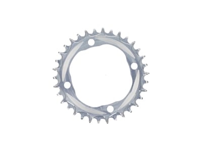 ALUGEAR Chainring round Aero BCD 104 mm for SRM Power Meter | 1-speed narrow-wide MTB | silver