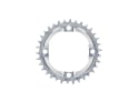 ALUGEAR Chainring round Aero BCD 104 mm for SRM Power Meter | 1-speed narrow-wide MTB | silver