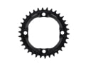 ALUGEAR Chainring round Aero BCD 104 mm for SRM Power Meter | 1-speed narrow-wide MTB | black 36 Teeth
