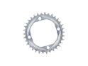 ALUGEAR Chainring round Aero BCD 104 mm for SRM Power Meter | 1-speed narrow-wide MTB | silver 36 Teeth