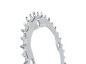 ALUGEAR Chainring round Aero BCD 104 mm for SRM Power Meter | 1-speed narrow-wide MTB | silver 38 Teeth