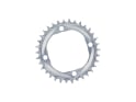 ALUGEAR Chainring round Aero BCD 104 mm for SRM Power Meter | 1-speed narrow-wide MTB | silver 40 Teeth