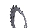 ALUGEAR Chainring oval Aero BCD 104 mm for SRM Power Meter | 1-speed narrow-wide MTB | black 34 Teeth