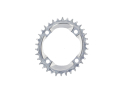 ALUGEAR Chainring oval Aero BCD 104 mm for SRM Power Meter | 1-speed narrow-wide MTB | silver 40 Teeth