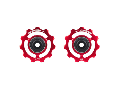 CYCLINGCERAMIC Pulleys for Shimano Dura Ace 9250 / Ultegra 8150 12-speed | red