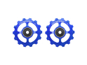 CYCLINGCERAMIC Schaltwerkröllchen für Shimano GRX / RX / XT / XTR 11-fach | blau