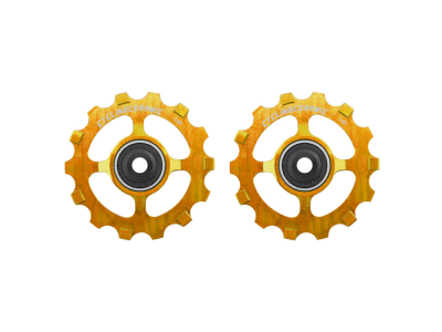 CYCLINGCERAMIC Pulleys for Shimano GRX / RX / XT / XTR 11-speed | gold