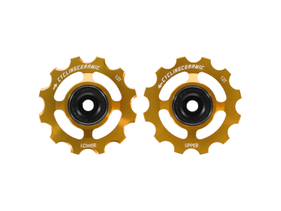 CYCLINGCERAMIC Pulleys for SRAM RED / Force / Rival AXS | gold