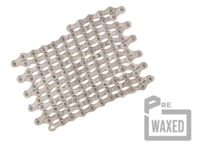 CYCLINGCERAMIC pre-waxed KMC X12 Racing chain incl. chain lock | 12-speed | 116 links | silver